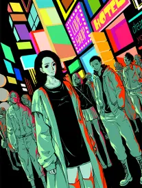 镖人 手账条目贴纸：大漠风沙线稿与漫画连载标签